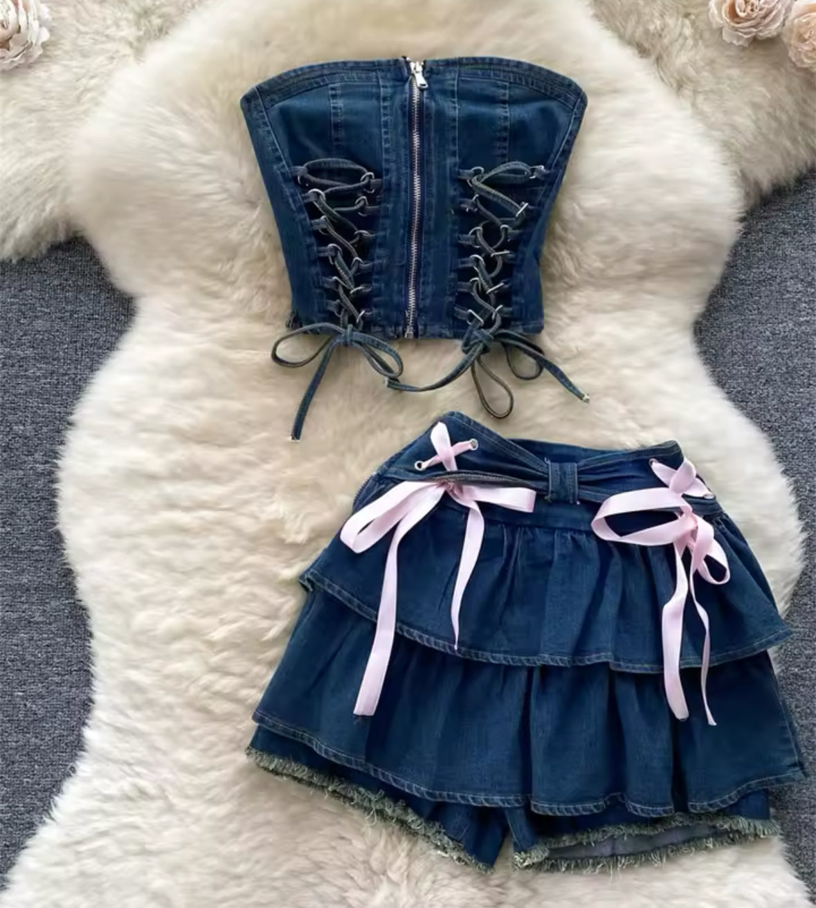 “RITA” denim co ord