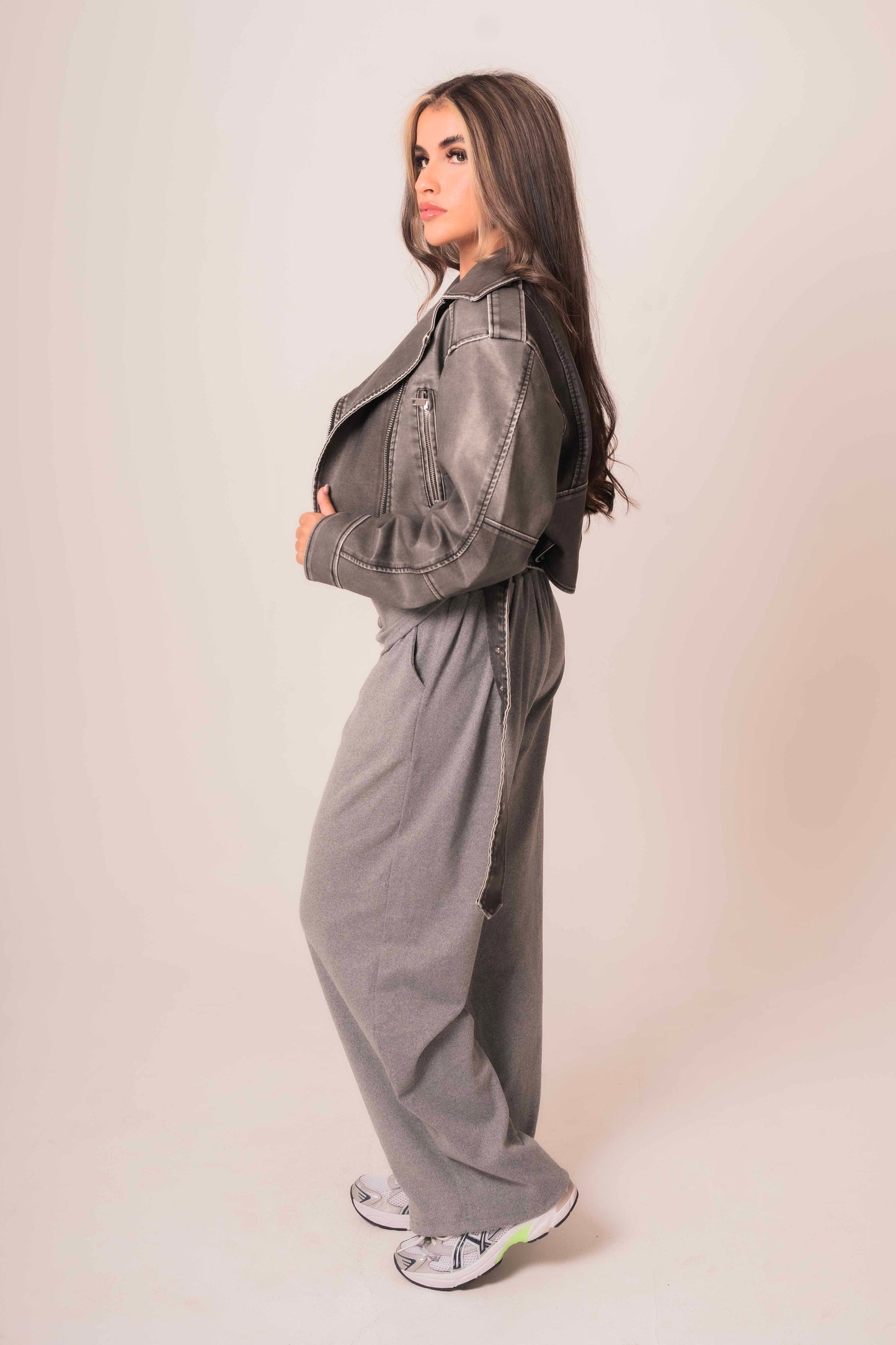 “ALIYAH” leather jacket