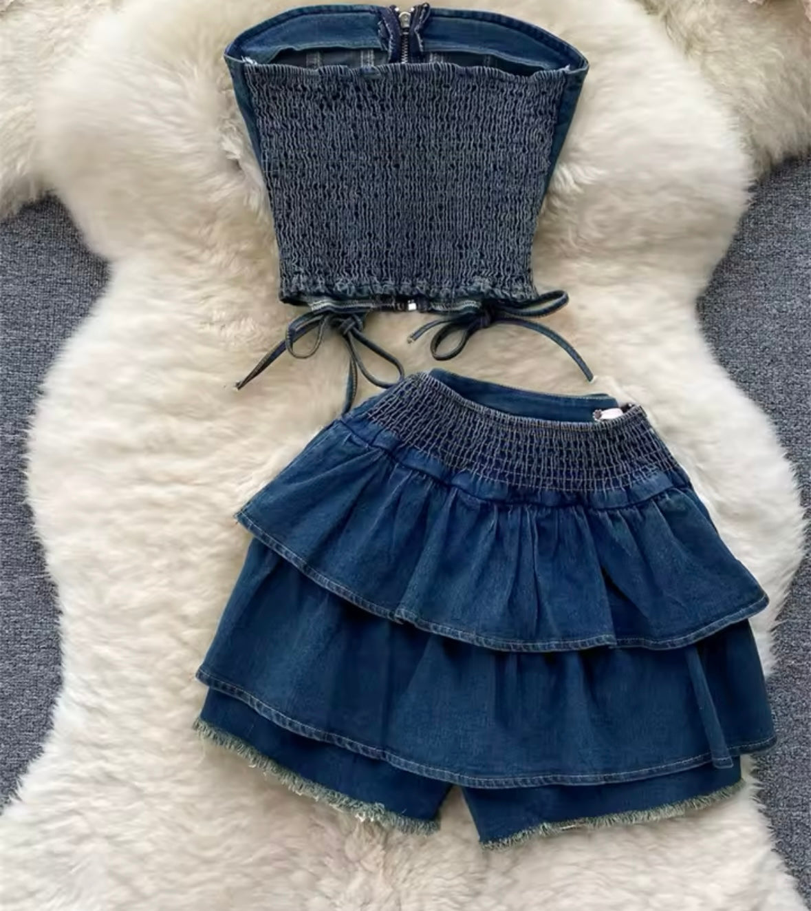 “RITA” denim co ord